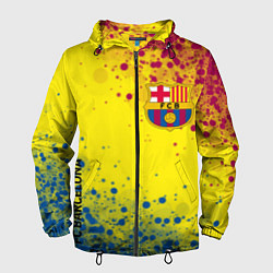 Ветровка с капюшоном мужская Barcelona Барселона, цвет: 3D-черный