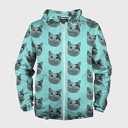 Ветровка с капюшоном мужская ШТОШ, цвет: 3D-белый