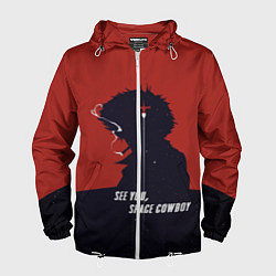 Ветровка с капюшоном мужская Cowboy Bebop - Spike, цвет: 3D-белый