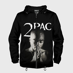 Ветровка с капюшоном мужская TUPAC, цвет: 3D-черный