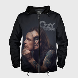 Ветровка с капюшоном мужская Ozzy Osbourne, цвет: 3D-черный