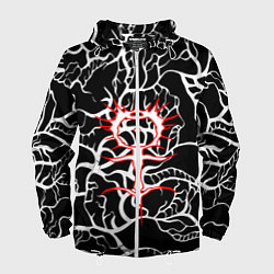 Ветровка с капюшоном мужская GHOSTEMANE, цвет: 3D-белый