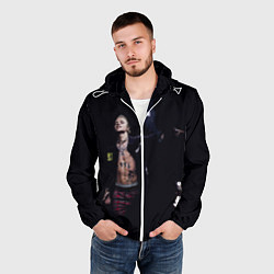 Ветровка с капюшоном мужская Фараон на концерте, цвет: 3D-белый — фото 2