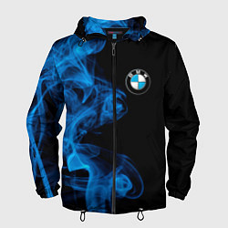Ветровка с капюшоном мужская BMW Дым, цвет: 3D-черный