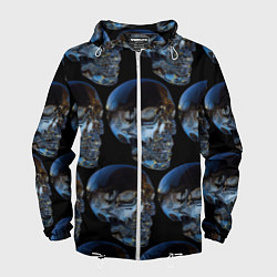 Ветровка с капюшоном мужская Vanguard skull pattern 2022, цвет: 3D-белый