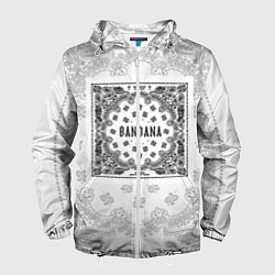 Ветровка с капюшоном мужская Big Baby Tape x Kizaru BANDANA Бандана Кизару Тейп, цвет: 3D-белый