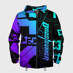 Ветровка с капюшоном мужская Ghostrunner Neon, цвет: 3D-черный