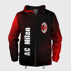 Ветровка с капюшоном мужская AC MILAN AC Milan Графика, цвет: 3D-черный