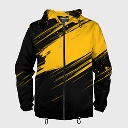 Мужская ветровка Black and yellow grunge