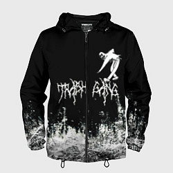 Ветровка с капюшоном мужская Ghostemane Mercury Trash Gang Гостмейн Призрак гра, цвет: 3D-черный