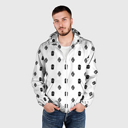 Ветровка с капюшоном мужская Узор Mono White Dope Camo Dope Street Market, цвет: 3D-белый — фото 2