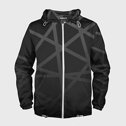 Мужская ветровка ГЕОМЕТРИЧЕСКИЙ ПАТТЕРН ЧЕРНЫЙ