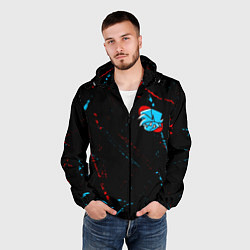 Ветровка с капюшоном мужская ФРАЙДЕЙ НАЙТ ФАНКИН - ПАРЕНЬ, цвет: 3D-черный — фото 2