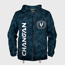 Мужская ветровка CHANGAN - КАМУФЛЯЖ СИНИЙ