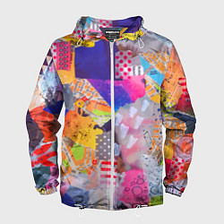 Мужская ветровка Patchwork quilt Fashion trend