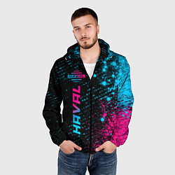 Ветровка с капюшоном мужская Haval - Neon Gradient, цвет: 3D-черный — фото 2