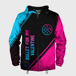 Мужская ветровка Bullet For My Valentine - neon gradient: символ и