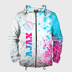 Мужская ветровка Ajax neon gradient style: по-вертикали