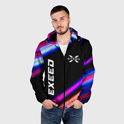 Ветровка с капюшоном мужская Exeed speed lights, цвет: 3D-черный — фото 2