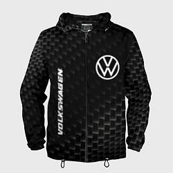 Мужская ветровка Volkswagen карбоновый фон