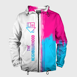 Мужская ветровка The Neighbourhood neon gradient style: по-вертикал