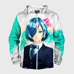 Ветровка с капюшоном мужская Touka Kirishima, цвет: 3D-белый