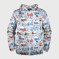 Мужская ветровка Зимние зарисовки