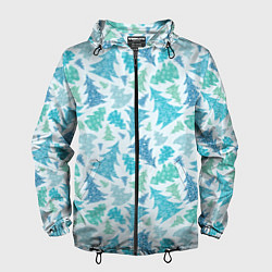 Мужская ветровка Ёлочки зимнего леса