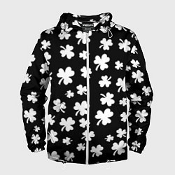 Ветровка с капюшоном мужская Black clover pattern anime, цвет: 3D-белый