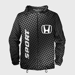 Ветровка с капюшоном мужская Honda sport carbon, цвет: 3D-черный