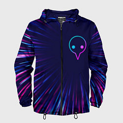 Мужская ветровка Evangelion neon blast lines