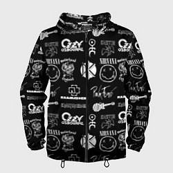 Мужская ветровка Rock band pattern