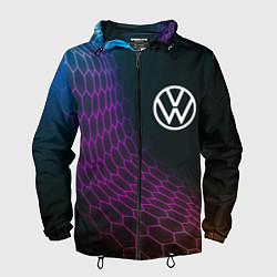 Мужская ветровка Volkswagen neon hexagon