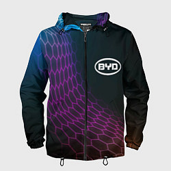 Мужская ветровка BYD neon hexagon