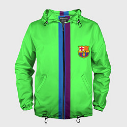Ветровка с капюшоном мужская Barcelona fc sport line, цвет: 3D-черный