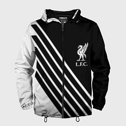 Ветровка с капюшоном мужская Liverpool sport fc geometry, цвет: 3D-черный