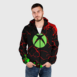 Ветровка с капюшоном мужская Xbox game studio, цвет: 3D-черный — фото 2