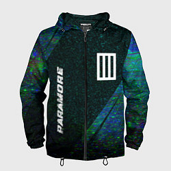 Мужская ветровка Paramore glitch blue