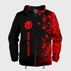 Мужская ветровка Gears of War - red gradient по-вертикали