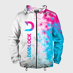 Мужская ветровка Deadlock neon gradient style по-вертикали