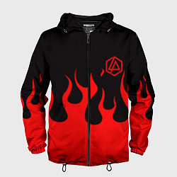 Мужская ветровка Linkin park logo fire