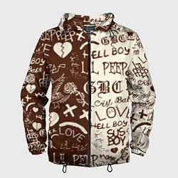 Мужская ветровка Lil peep retro pattern