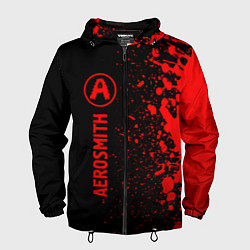 Мужская ветровка Aerosmith - red gradient по-вертикали