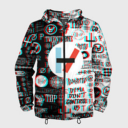 Мужская ветровка Twenty one pilots glitch pattern