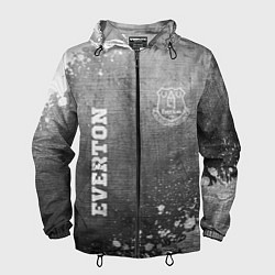 Ветровка с капюшоном мужская Everton - grey gradient вертикально, цвет: 3D-черный