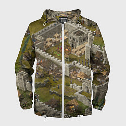 Ветровка с капюшоном мужская Stronghold Crusader Definitive Edition, цвет: 3D-белый