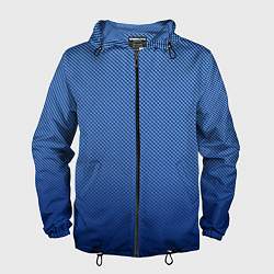 Мужская ветровка Сине-голубой текстурированный градиент