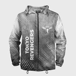 Ветровка с капюшоном мужская Tokyo Revengers - grey gradient вертикально, цвет: 3D-черный