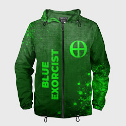 Мужская ветровка Blue Exorcist - green gradient вертикально