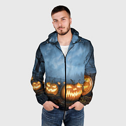 Ветровка с капюшоном мужская Костюмы для halloween, цвет: 3D-черный — фото 2